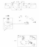 Electric Starter Fuel Supply Diagram and Parts List for  Briggs and Stratton Engine